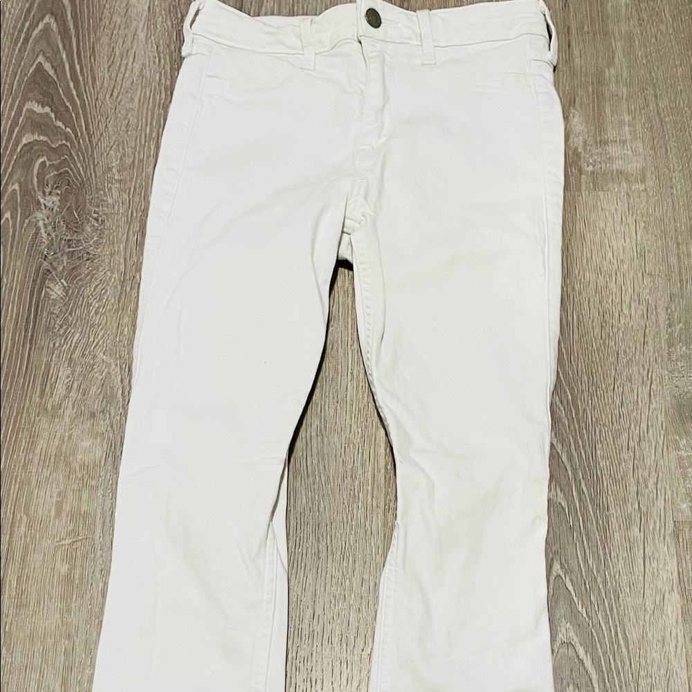 White high rise hollister jean